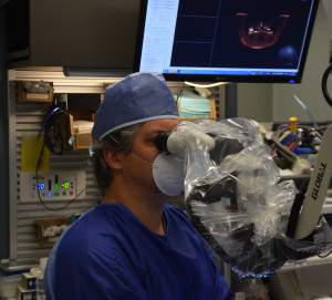 Dr. Linger performing Periodontal Microsurgery